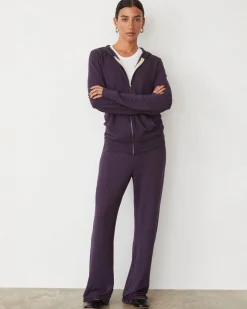 MONROW Supersoft Zip Up Hoody MIDNIGHTPLUM Discount